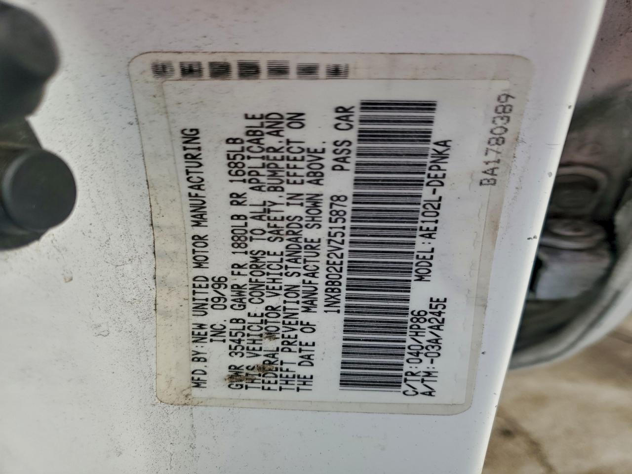 1997 TOYOTA COROLLA DX photo 23