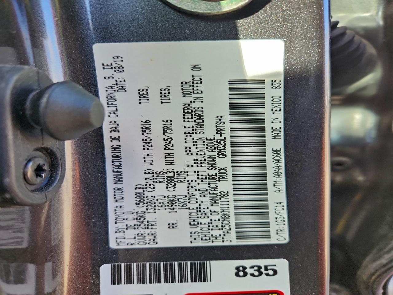 2019 TOYOTA TACOMA DOUBLE CAB photo 23