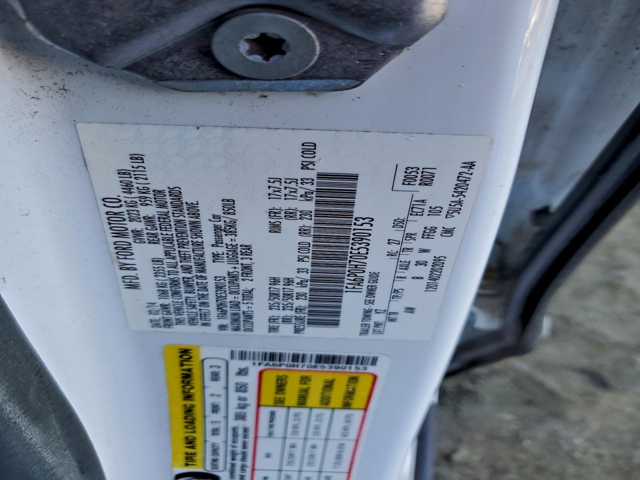 2014 FORD FUSION SE photo 12