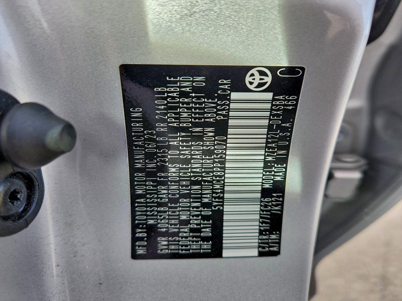 2023 TOYOTA COROLLA SE photo 34