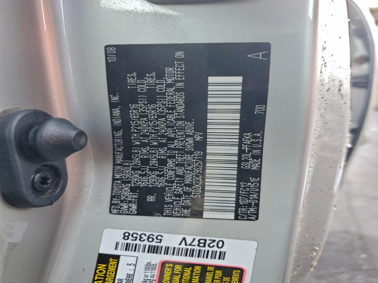 2009 TOYOTA SIENNA CE photo 13
