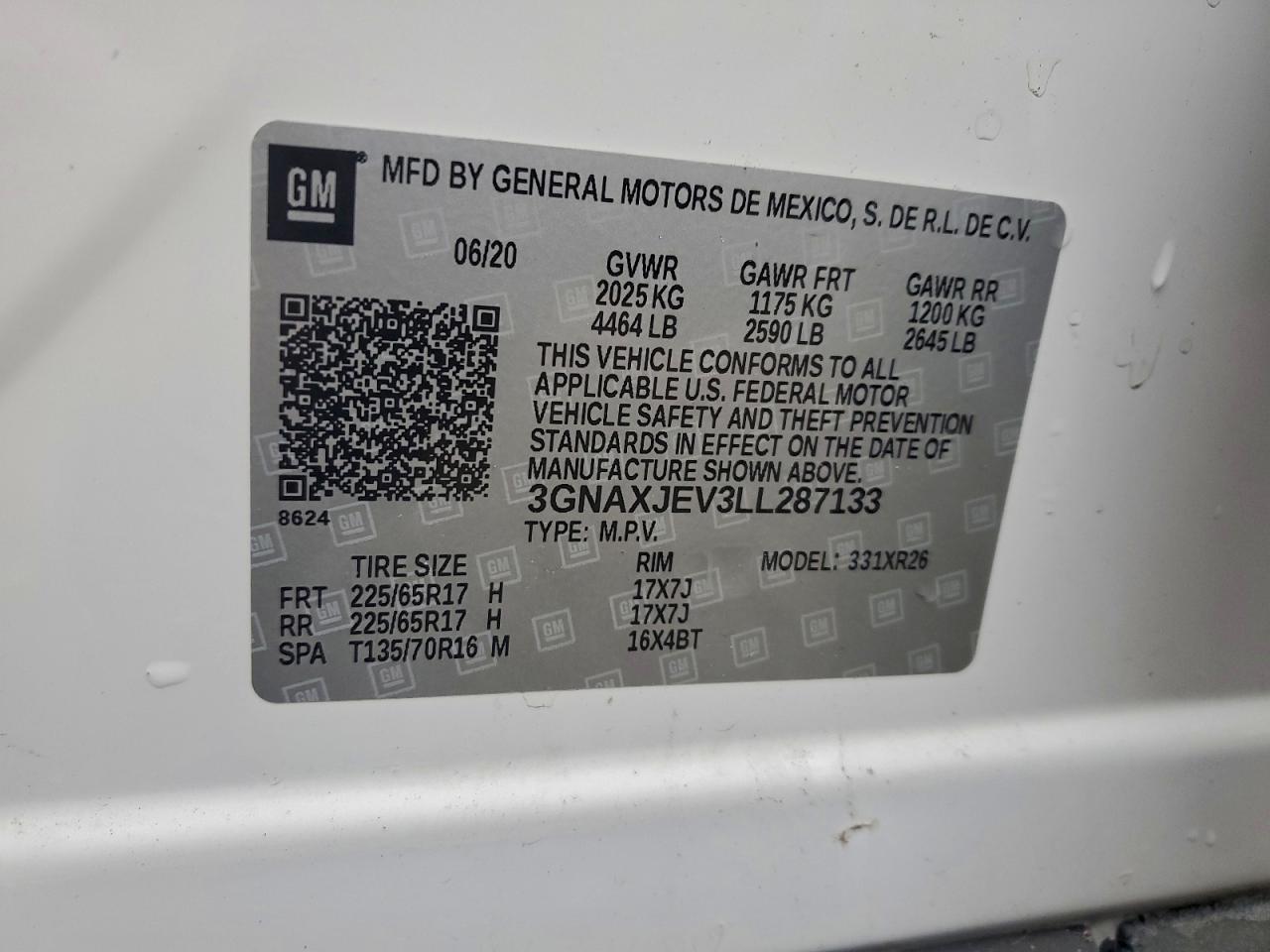 2020 CHEVROLET EQUINOX LT photo 13