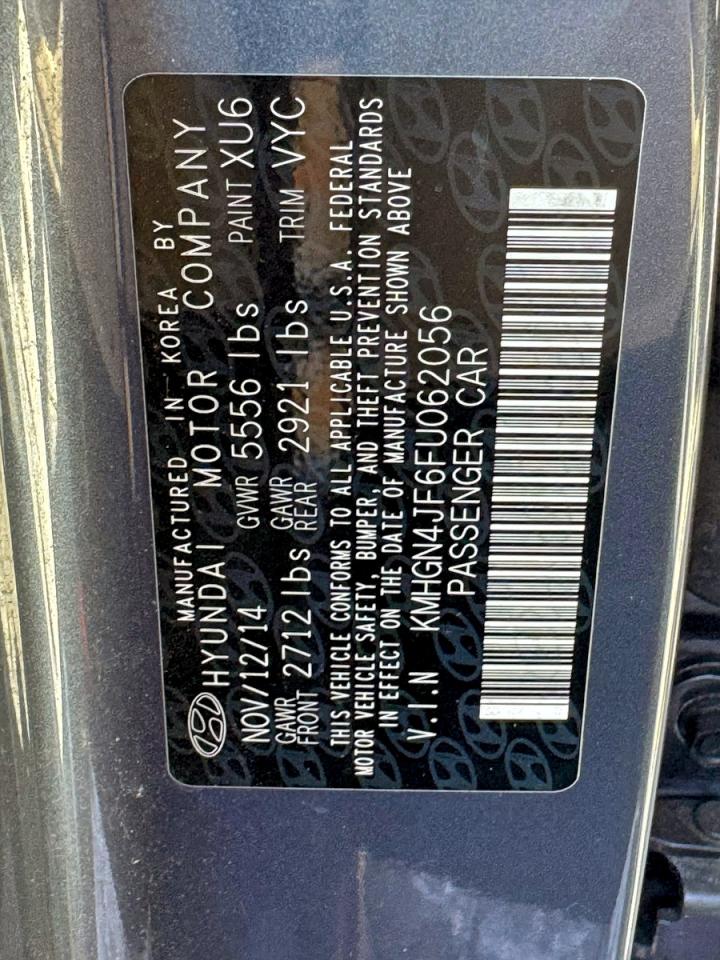 2015 HYUNDAI GENESIS 5.0L photo 10
