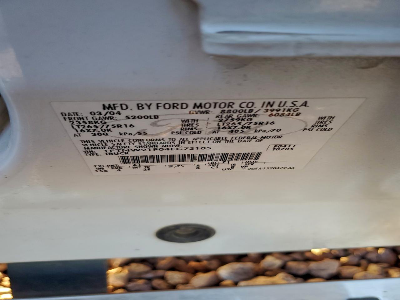 2004 FORD F250 SUPER DUTY photo 34