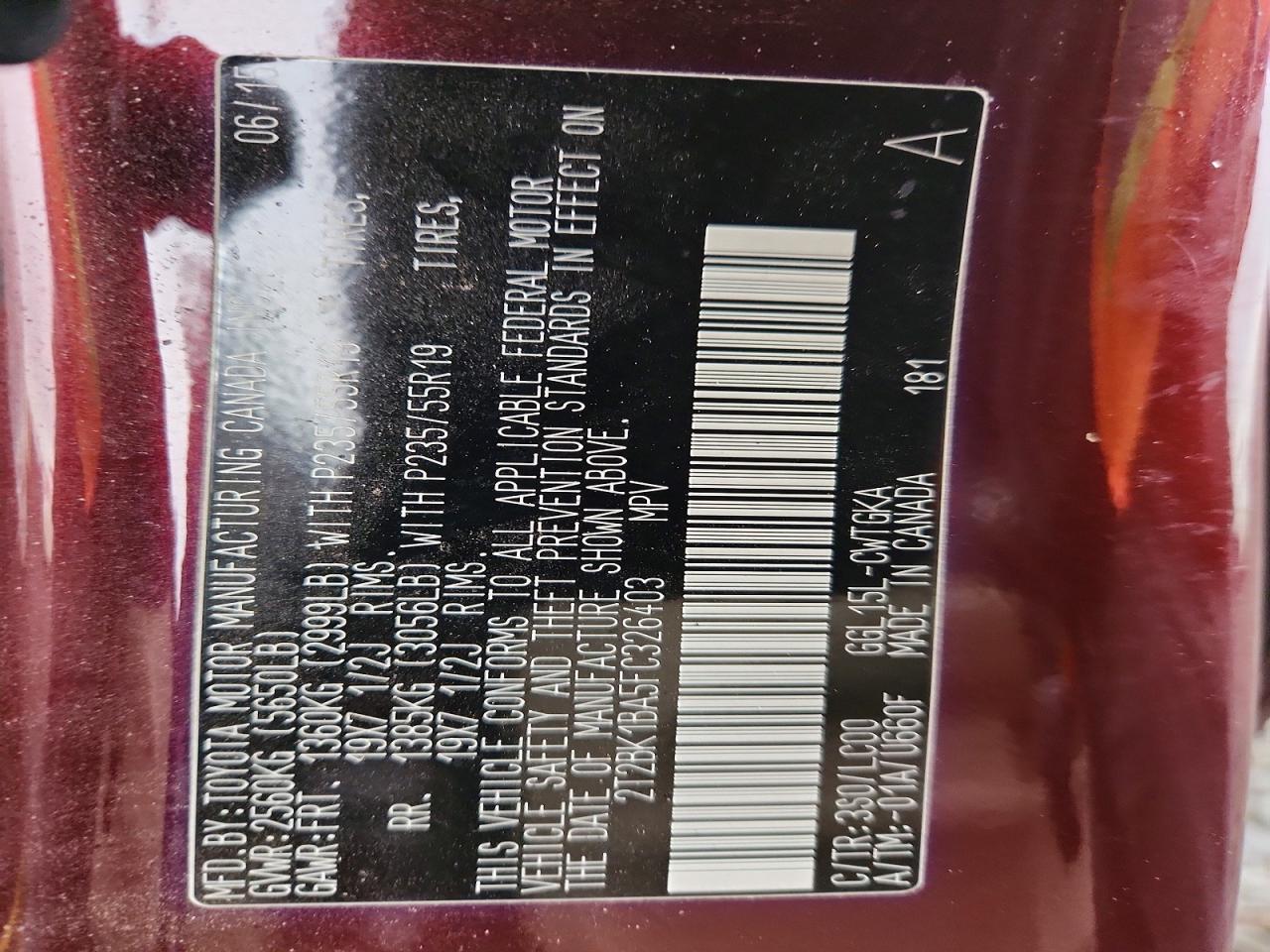 2015 LEXUS RX 350 BASE photo 13