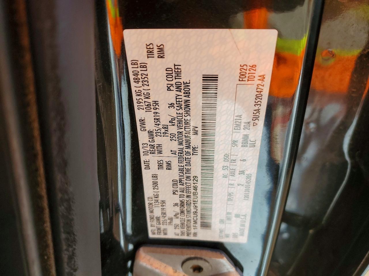 2014 FORD ESCAPE TITANIUM photo 13