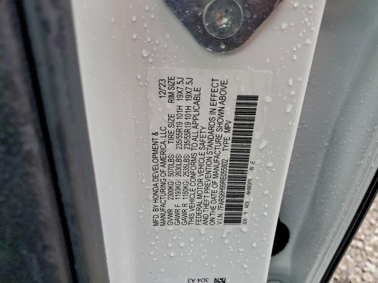 2024 HONDA CR-V SPORT TOURING photo 13