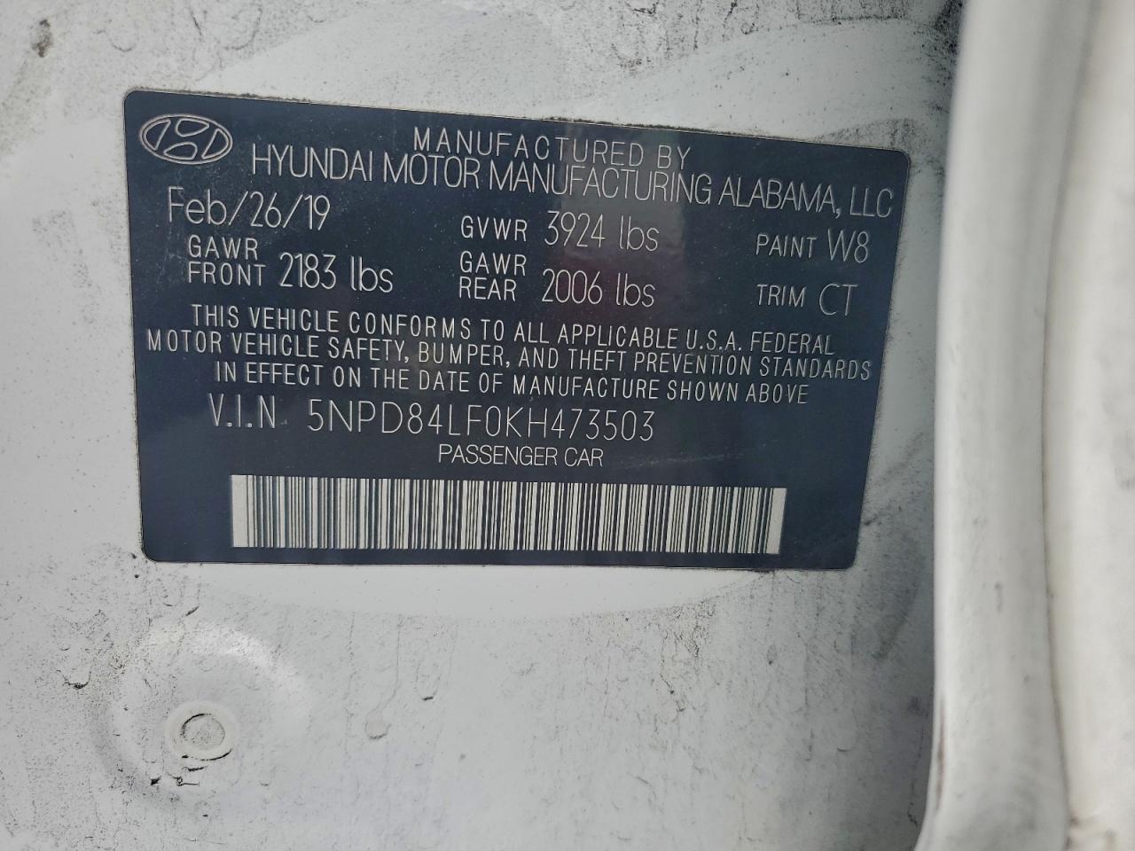 2019 HYUNDAI ELANTRA SEL photo 12