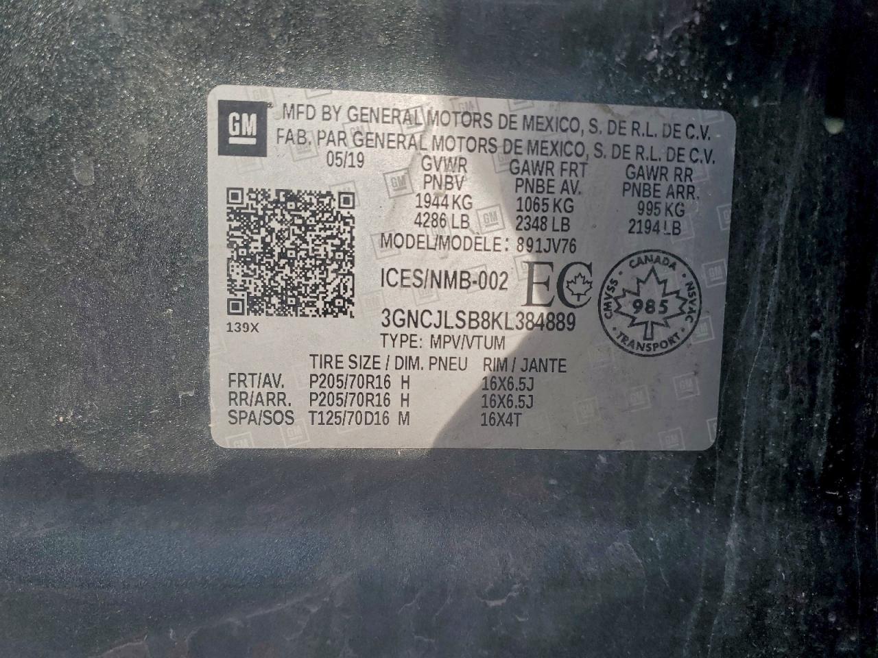 2019 CHEVROLET TRAX 1LT photo 27