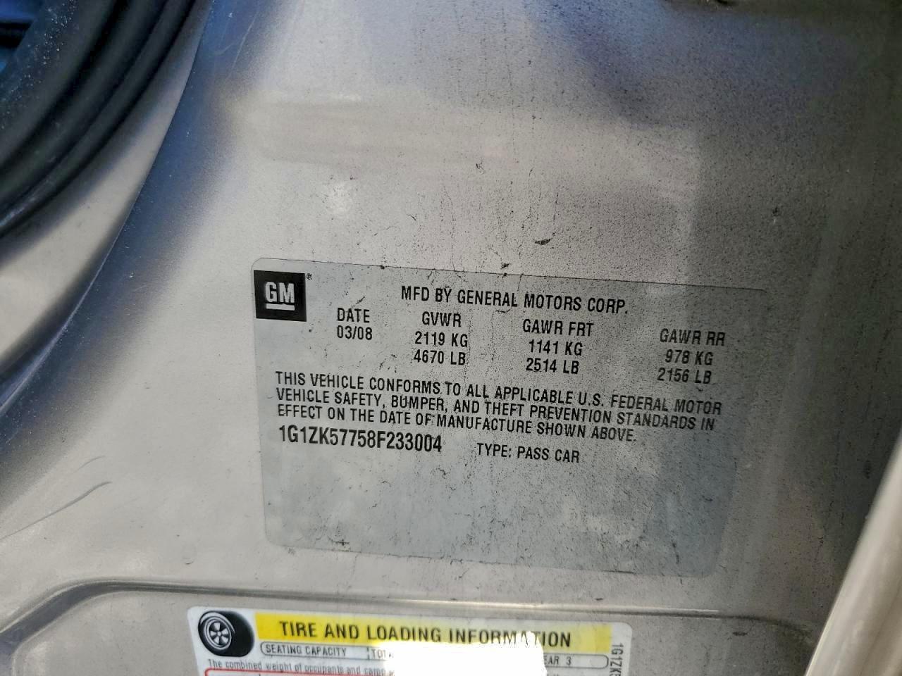 2008 CHEVROLET MALIBU LTZ photo 12