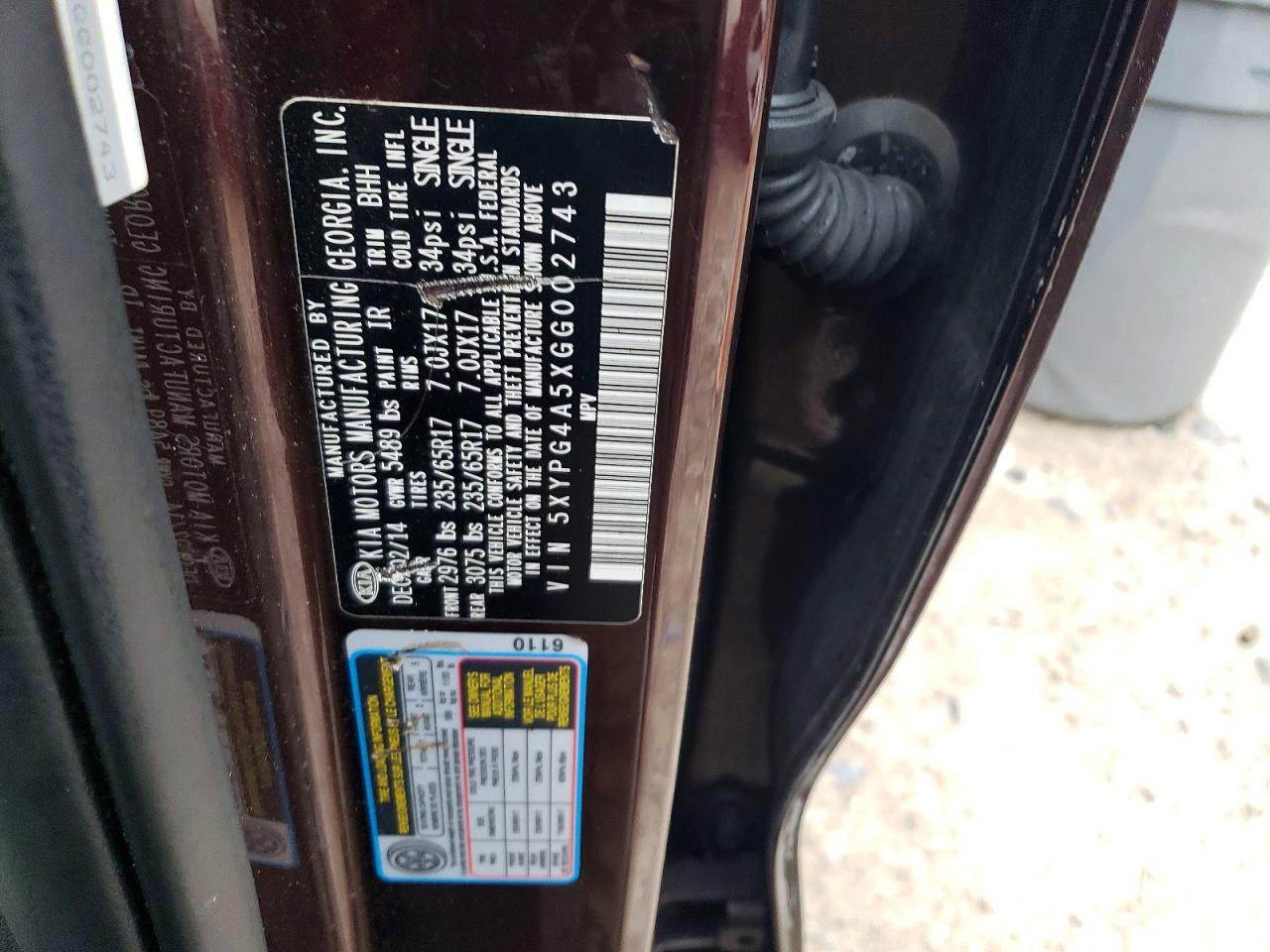2016 KIA SORENTO LX photo 13