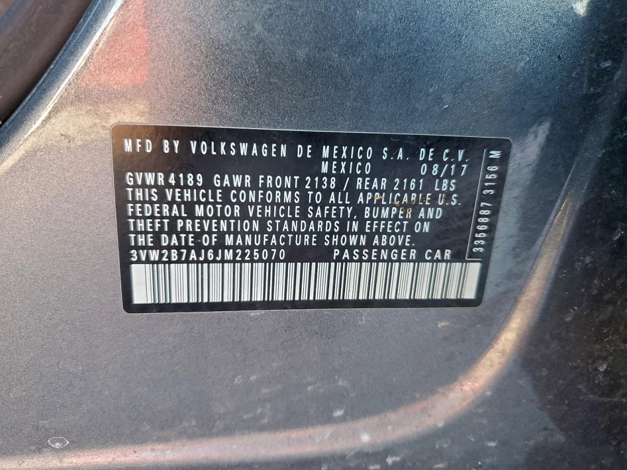 2018 VOLKSWAGEN JETTA S photo 12