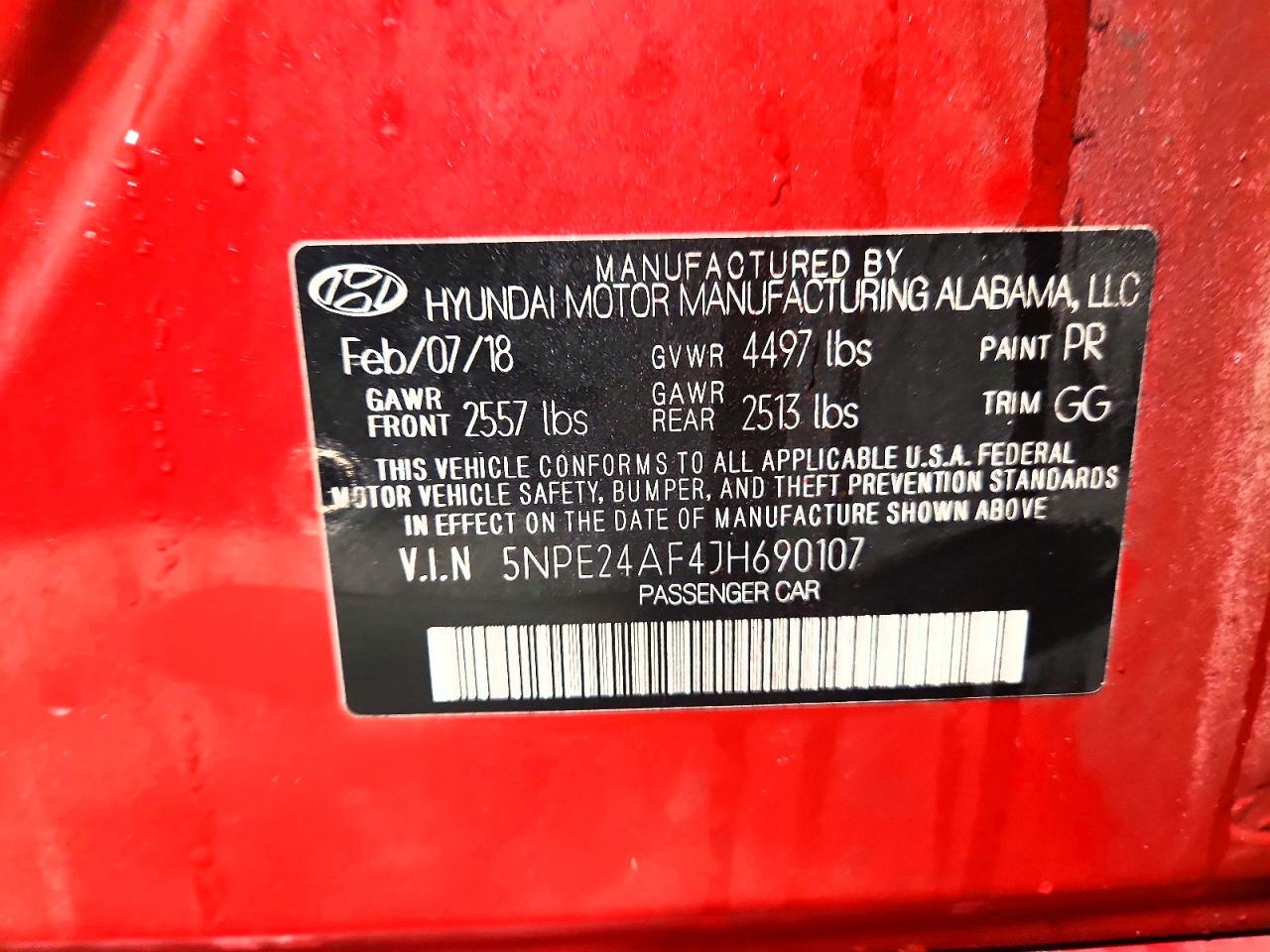 2018 HYUNDAI SONATA SE photo 12