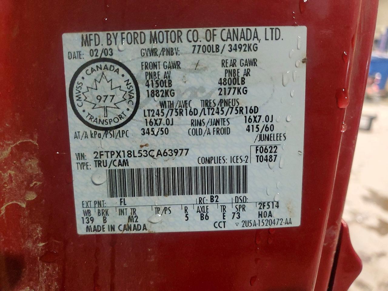 2003 FORD F150 photo 13