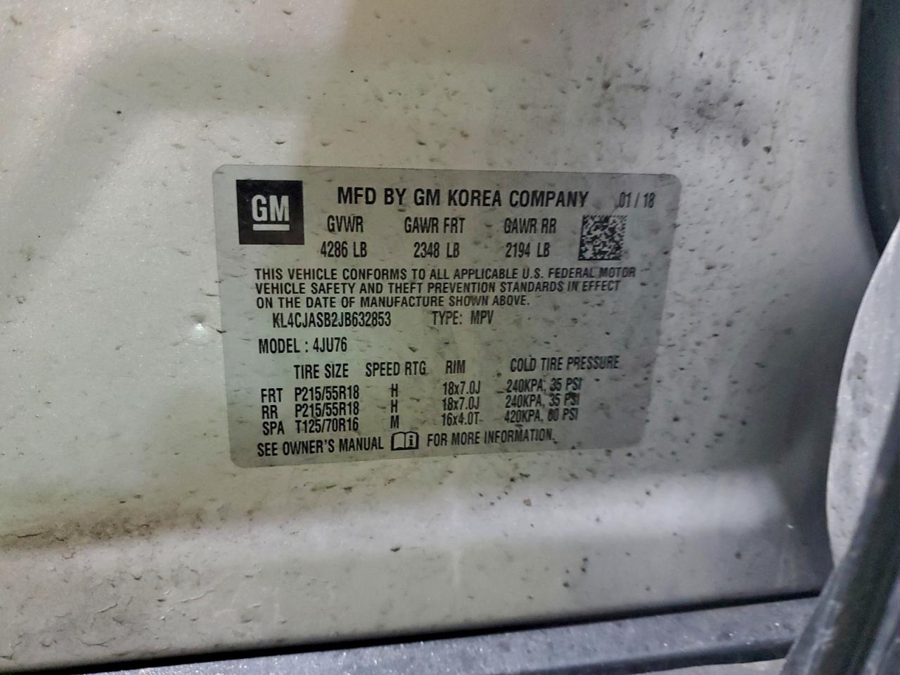 2018 BUICK ENCORE PREFERRED photo 13