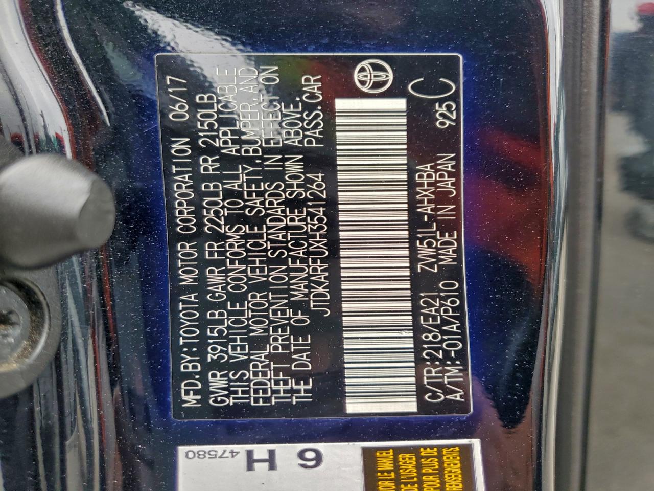 2017 TOYOTA PRIUS photo 12