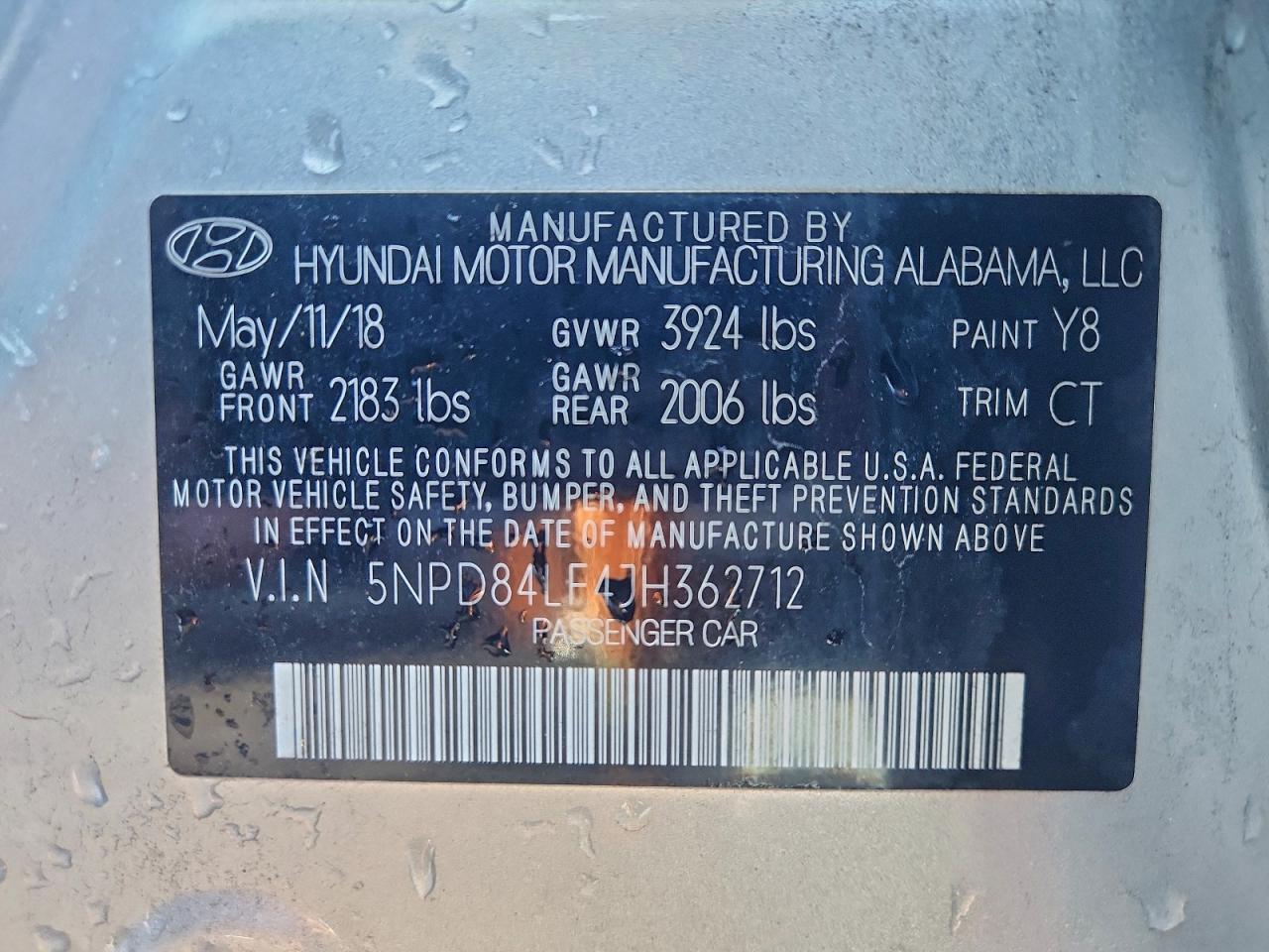 2018 HYUNDAI ELANTRA SEL photo 13