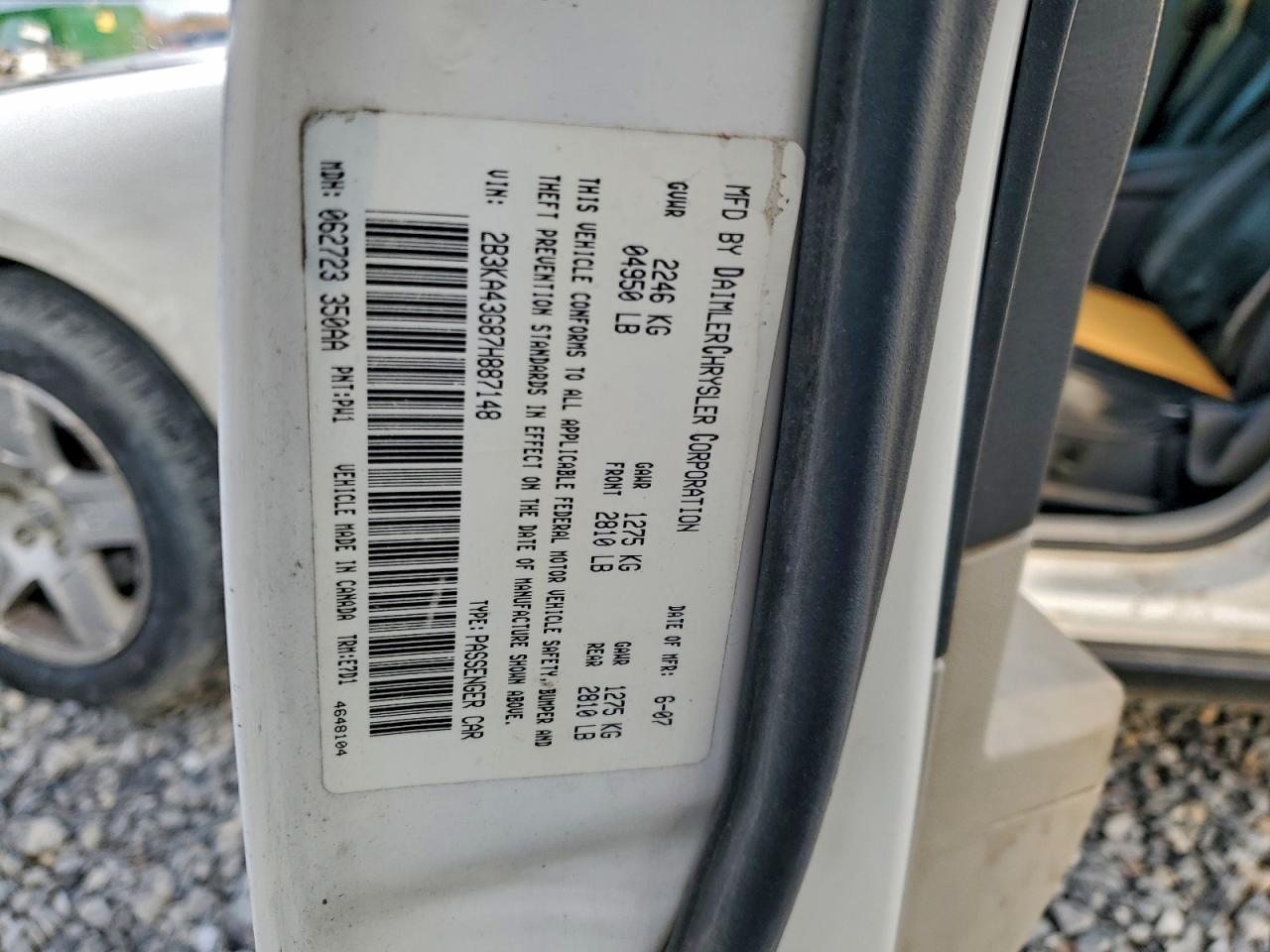 2007 DODGE CHARGER SE photo 12