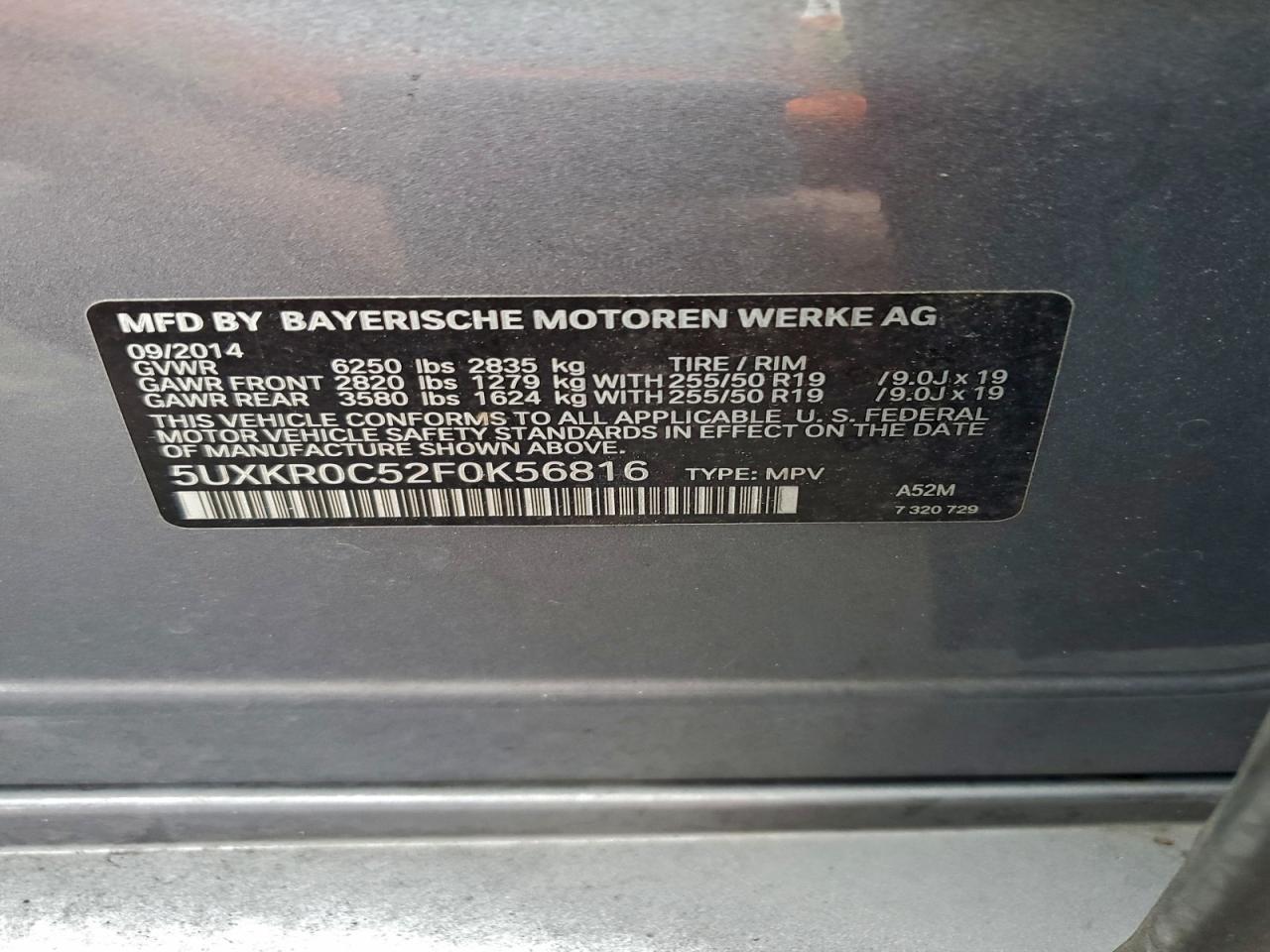 2015 BMW X5 XDRIVE35I photo 13