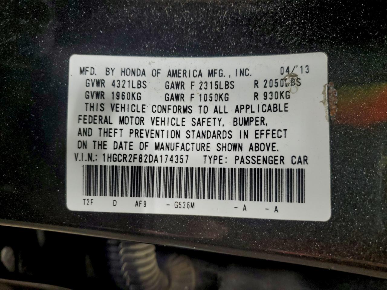 2013 HONDA ACCORD EXL photo 23