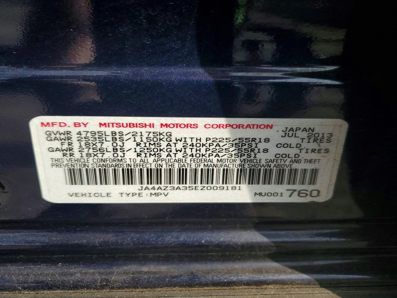2014 MITSUBISHI OUTLANDER SE photo 13