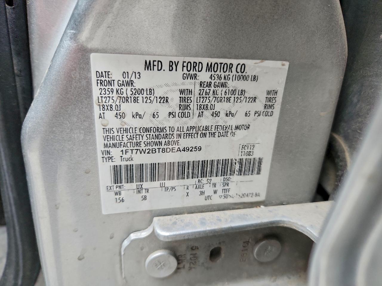 2013 FORD F250 SUPER DUTY photo 12