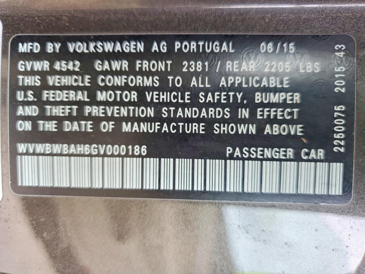 2016 VOLKSWAGEN EOS KOMFORT photo 34