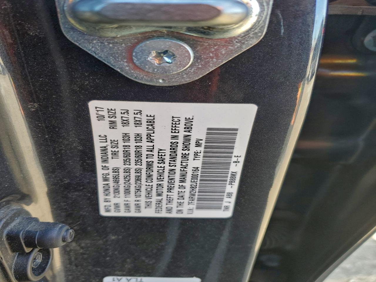 2018 HONDA CR-V EXL photo 12