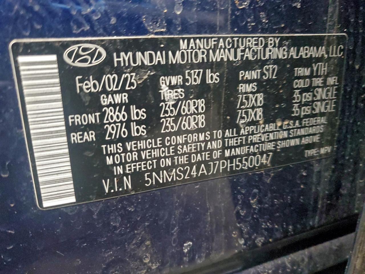 2023 HYUNDAI SANTA FE SEL photo 13