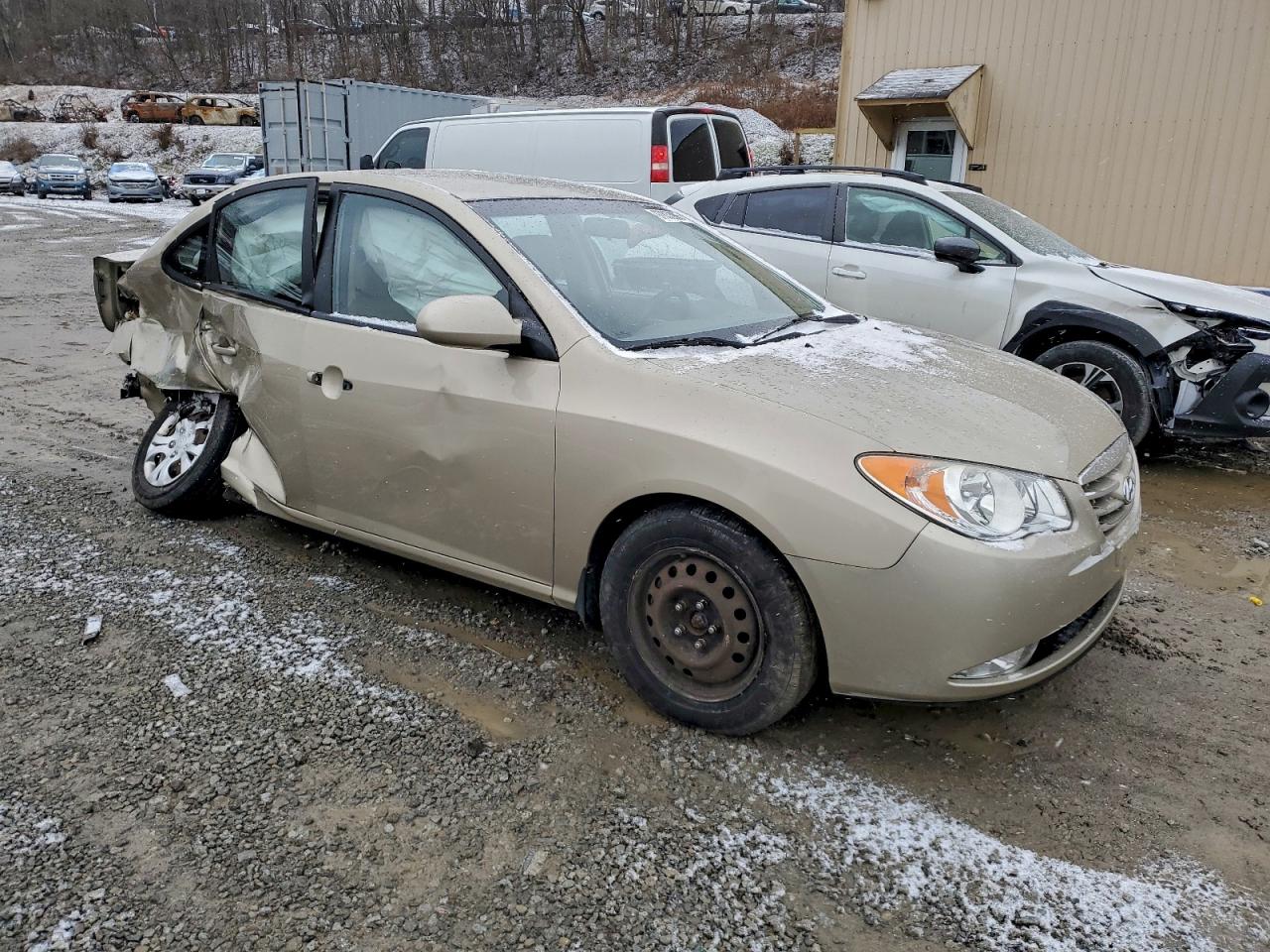 2010 HYUNDAI ELANTRA BLUE photo 4