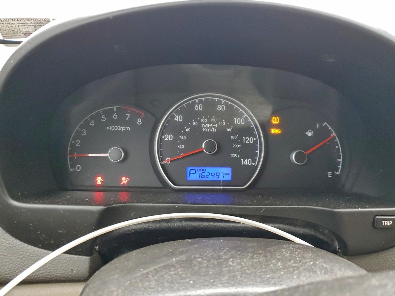 2010 HYUNDAI ELANTRA BLUE photo 9
