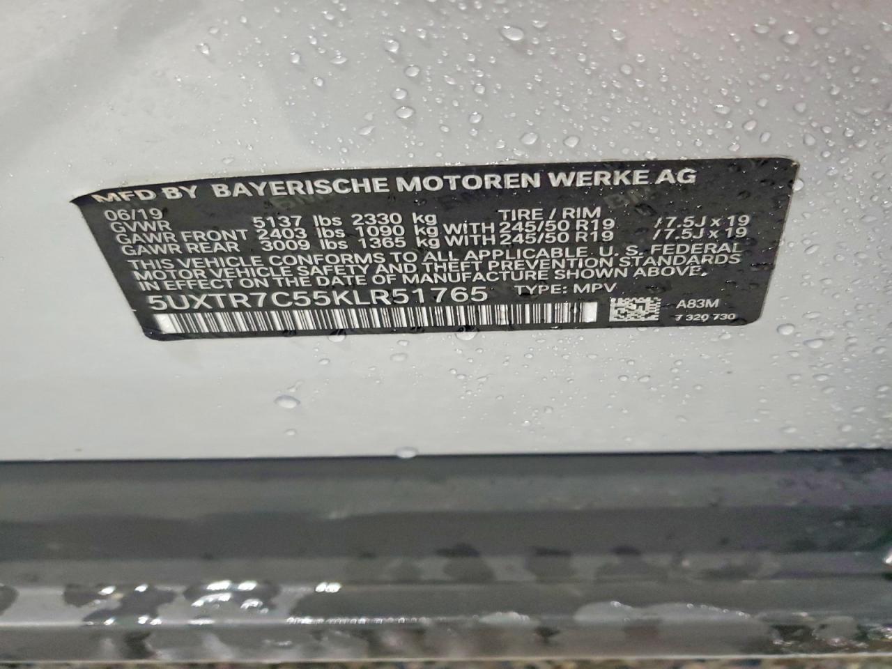 2019 BMW X3 SDRIVE30I photo 12