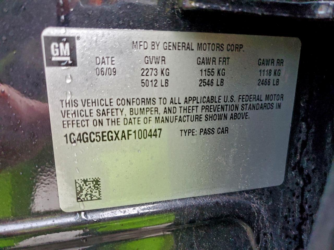 2010 BUICK LACROSSE CXL photo 12