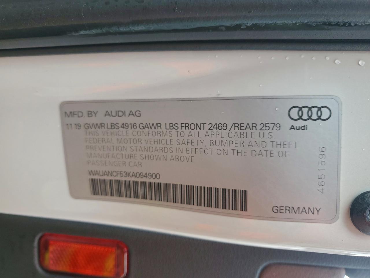 2019 AUDI A5 PREMIUM photo 23