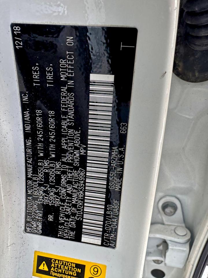 2019 TOYOTA HIGHLANDER SE photo 10