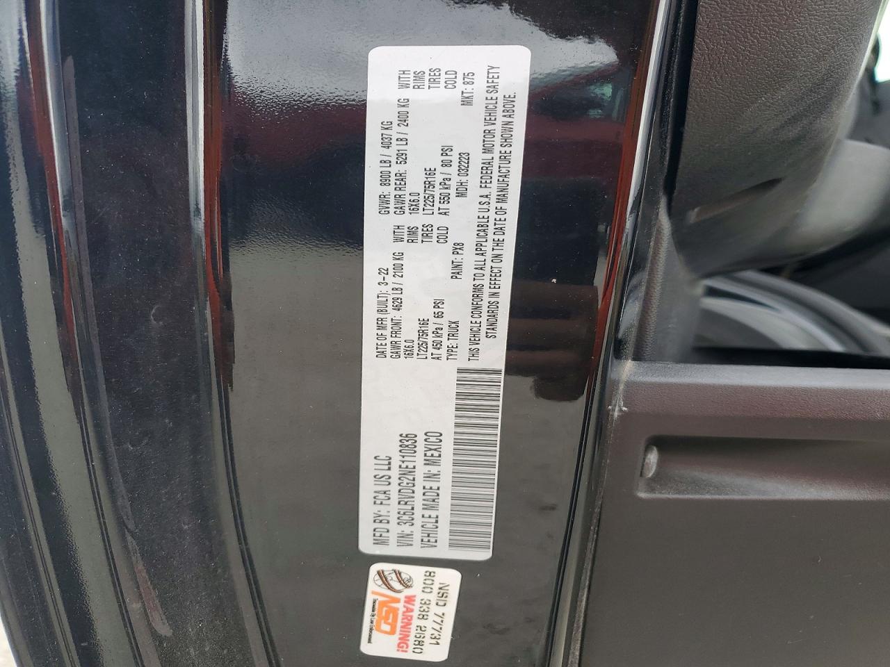 2022 RAM PROMASTER 2500 UTILITY / SERVICE VAN photo 13