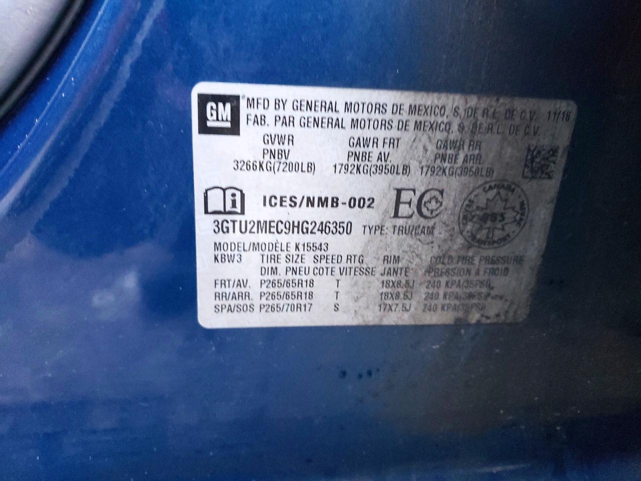 2017 GMC SIERRA K1500 SLE photo 12