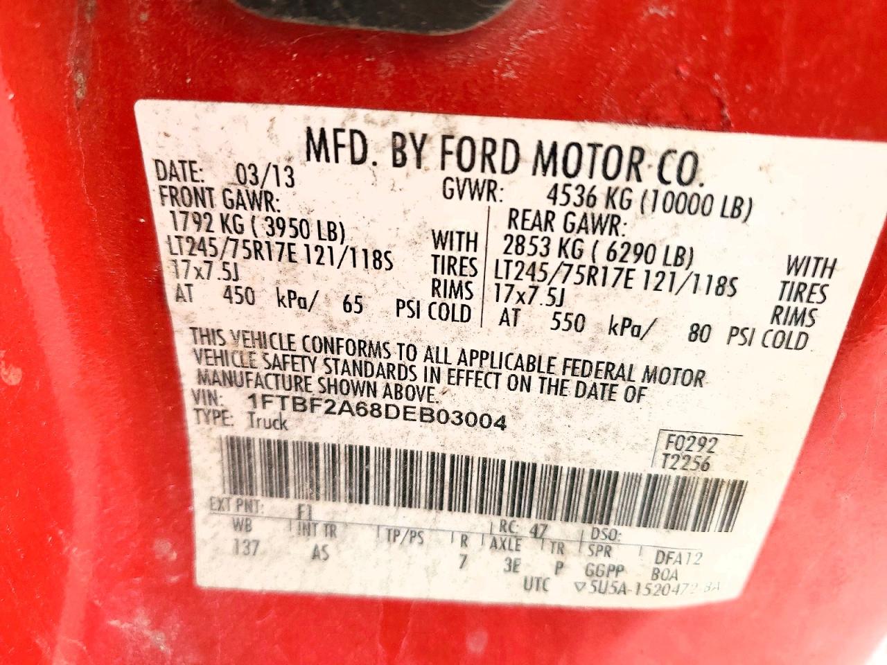 2013 FORD F250 SUPER DUTY photo 12