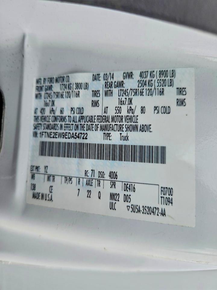 2014 FORD E250 UTILITY / SERVICE VAN photo 12