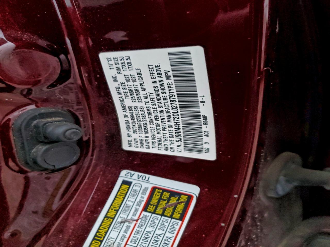 2013 HONDA CR-V EXL photo 13