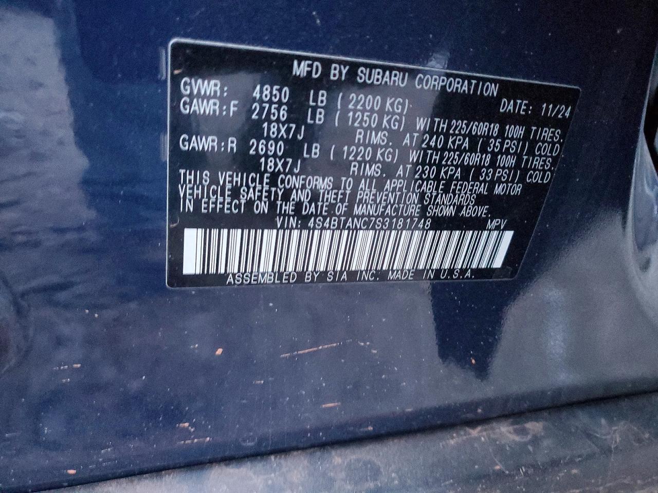 2025 SUBARU OUTBACK LIMITED photo 25