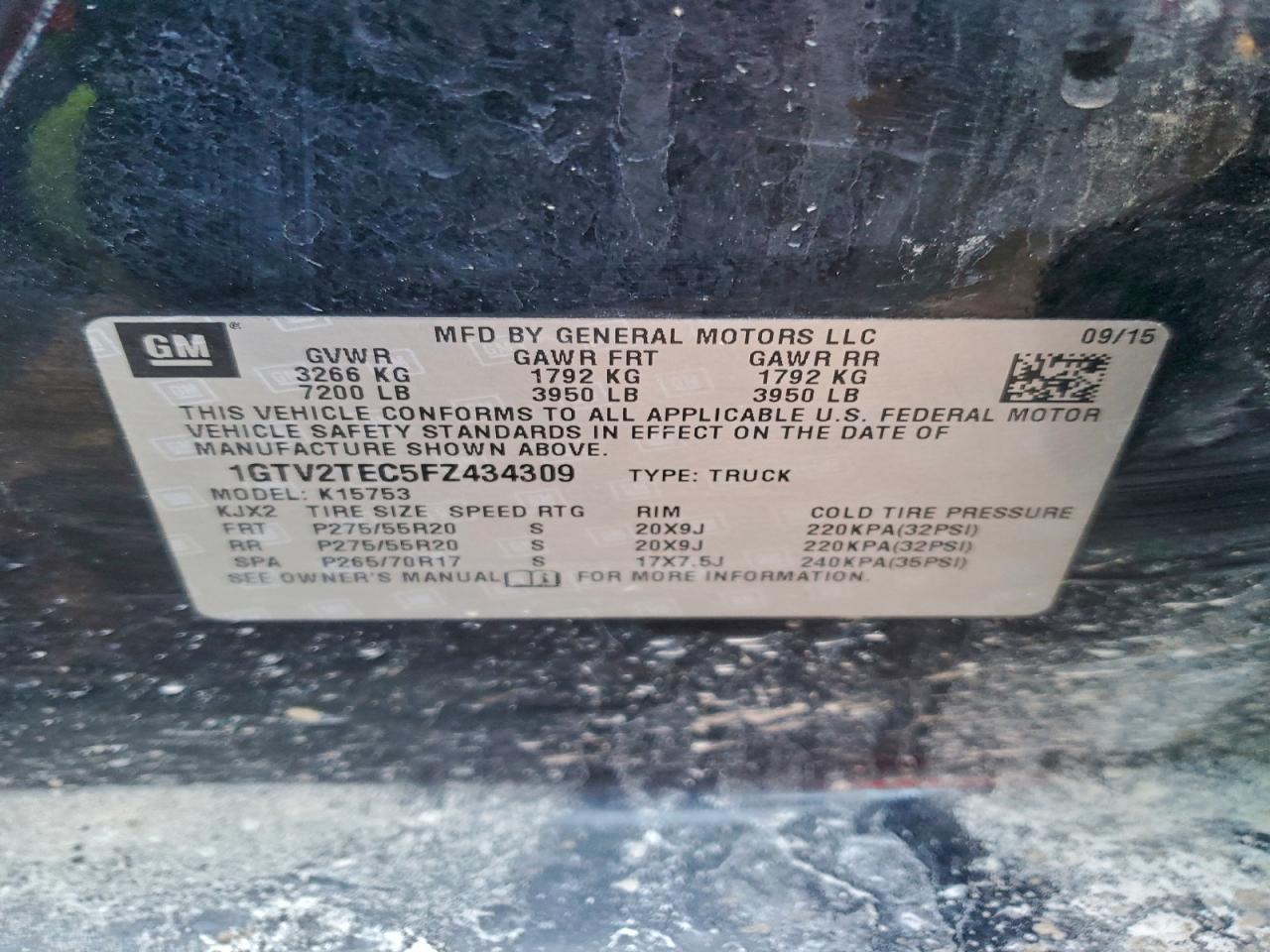 2015 GMC SIERRA K1500 photo 12