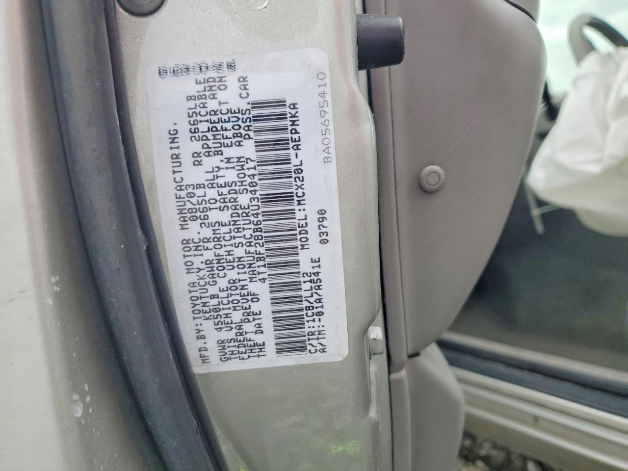 2004 TOYOTA AVALON XL photo 23