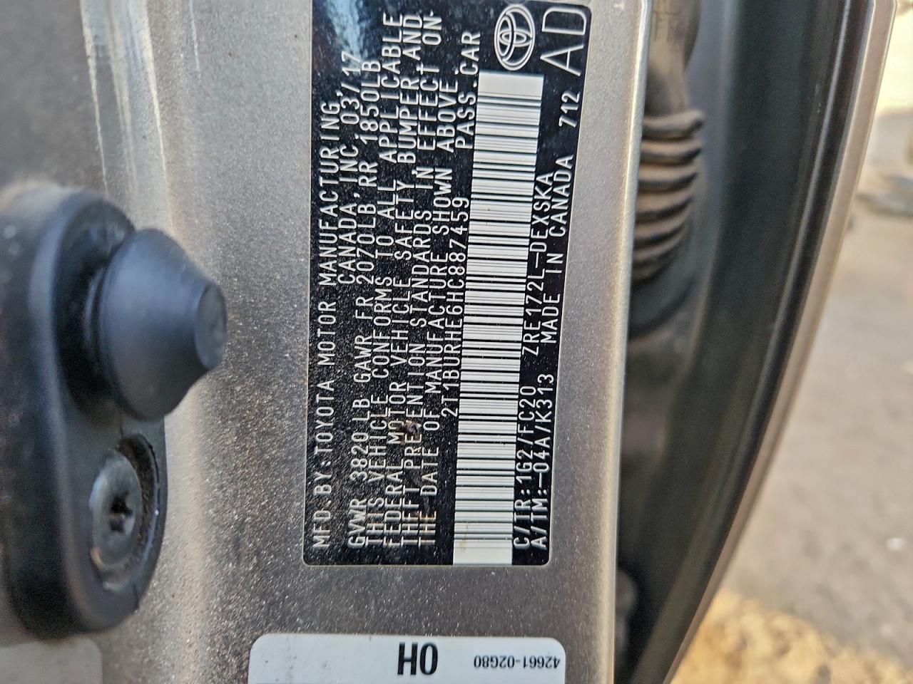 2017 TOYOTA COROLLA L photo 25
