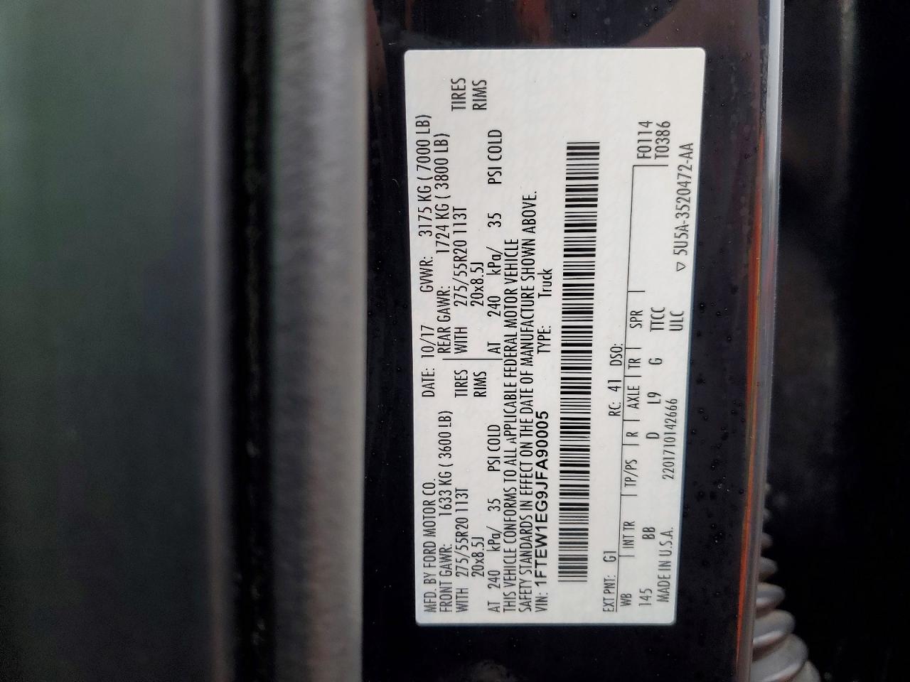 2018 FORD F150 SUPERCREW photo 12
