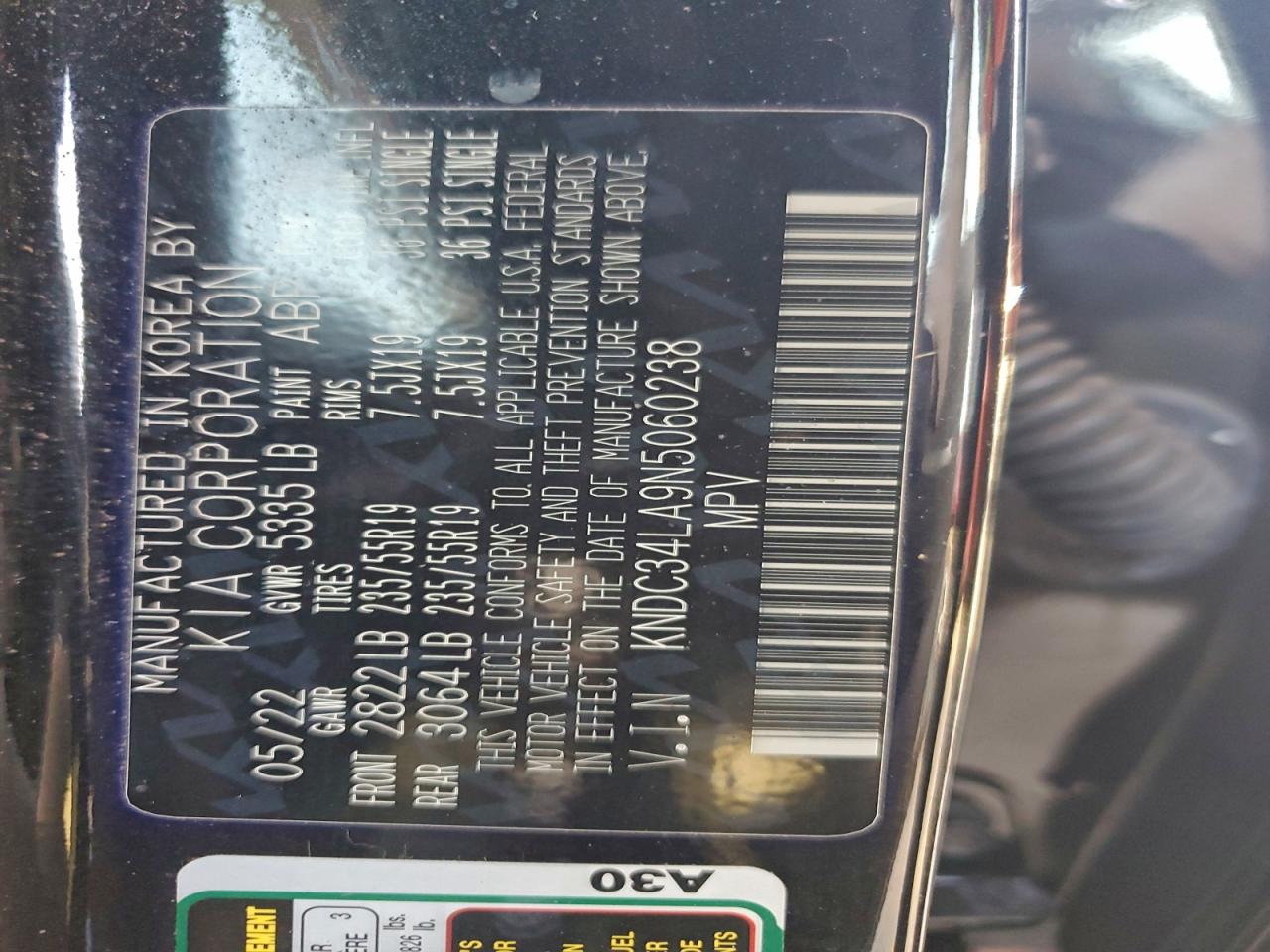 2022 KIA EV6 LIGHT photo 12