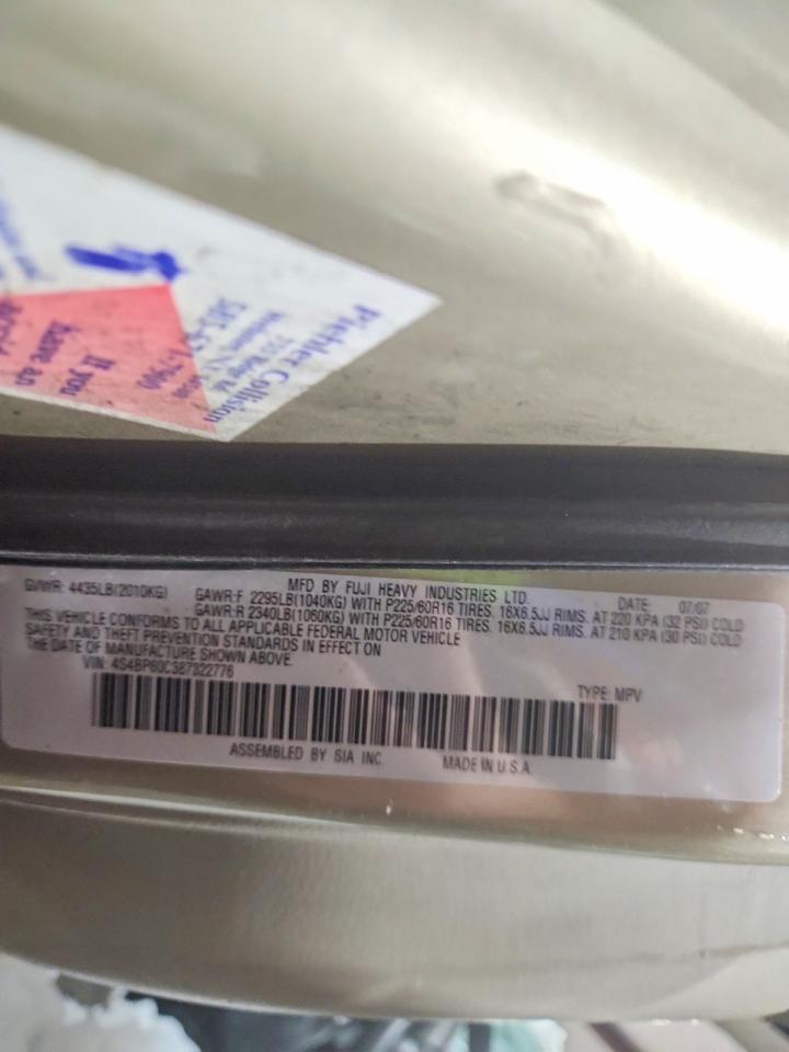 2008 SUBARU OUTBACK photo 12