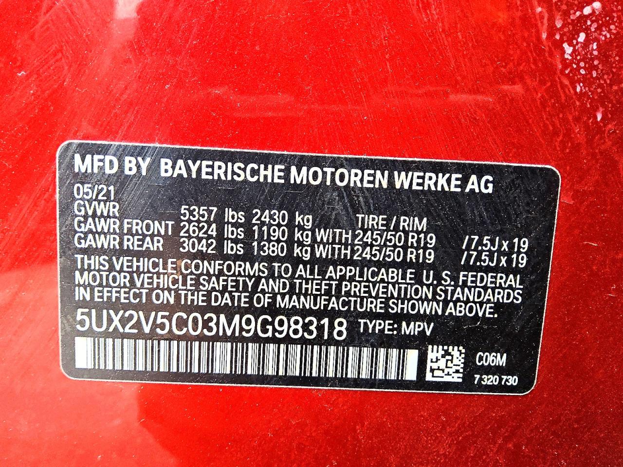 2021 BMW X4 XDRIVEM40I photo 12