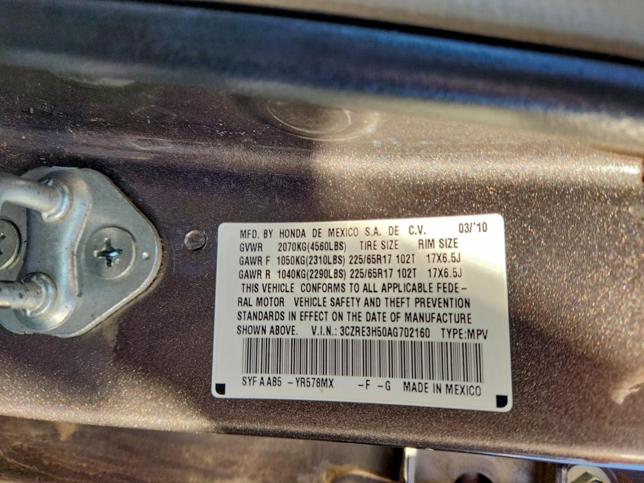 2010 HONDA CR-V EX photo 14