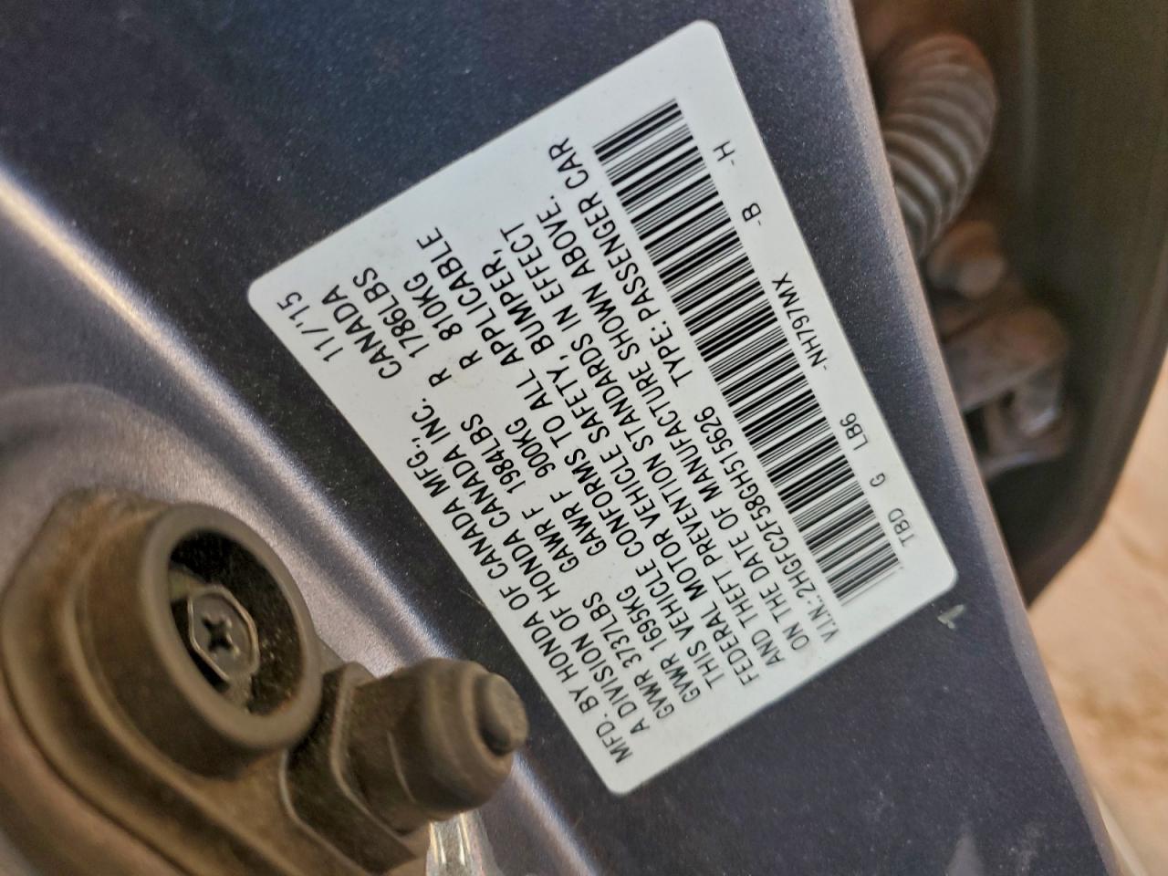 2016 HONDA CIVIC LX photo 12